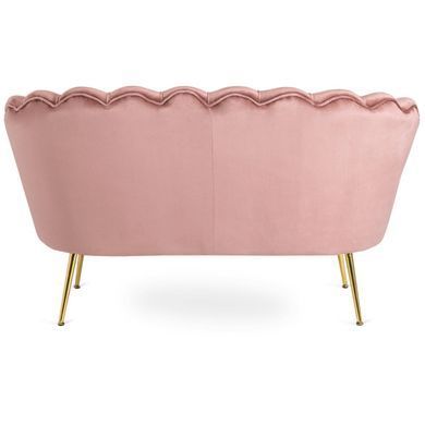 Диван MEBEL ELITE ZENDAYA Welur Розовый
