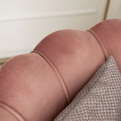 Диван MEBEL ELITE ZENDAYA Welur Розовый
